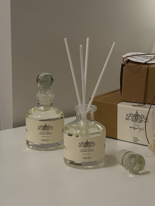 Mini Reed Diffuser 50ml | Vintage Apothecary | Silent Grove