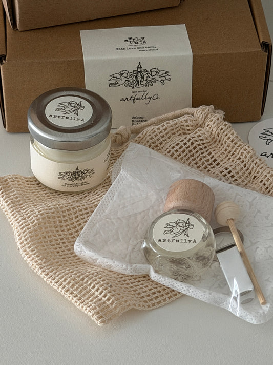 City Hours Ritual Set | Car Diffuser + Mini Candle Duo | Gift Ready